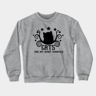 Cats Are My Spirit Animals Crewneck Sweatshirt